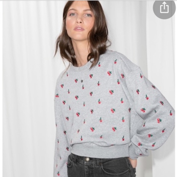 & Other Stories Tops - NWOT & Other Stories cherry sweatshirt